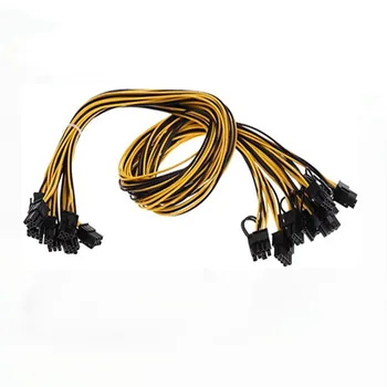 PCI-E 6-pin (6 + 2-pin power razdelilno kabelsko grafike, video kartice, kabel Razdelilnik PCI Express Grafično Kartico Priključek za Kabel