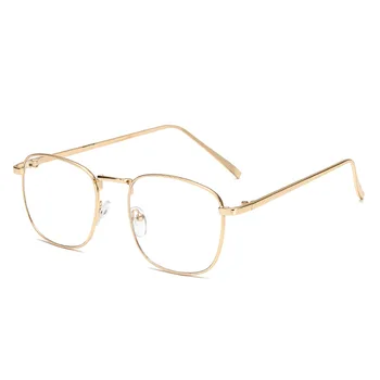 2019 Elegantne Retro Klasična Kovinski Okvir Očal Ženske Blagovne Znamke Oblikovalec Optičnih Očal Okvir Unisex Square Brisanje Očal