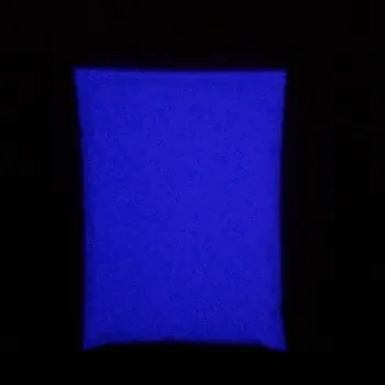 Vijolično Modra Barva Svetilnosti v prahu 500 g/vrečko,Fosfor v prahu za DIY Nohti,Žareti v temno Barve v Prahu,Super svetla Prahu na noč