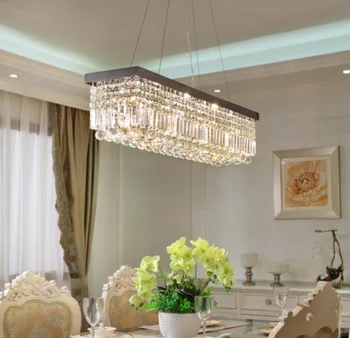 Sodobni Luksuzni K9 Kristalni Lestenec LED Razsvetljava, dnevna soba, Restavracija Kristal Stropne Svetilke Razsvetljave v Zaprtih prostorih Stalnica