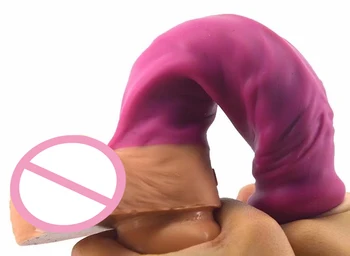 FAAK zlato realističen dildo iz silikona, moški penis priseska sex igrače za ženske, lezbijke, flirt masturbirajo, analne stimulacije
