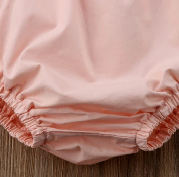 Novorojenček Otroci Baby Dekleta Ruffles Rokav Cvjetnim Tiskanja Bodysuit Jumpsuit Obleke, Oblačila, Velikost 0-24M