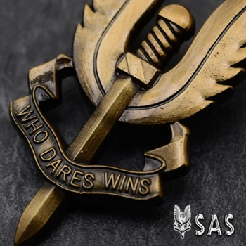 SAS Britanski Vojski Special Force Air Service, Ki si Drzne Zmaga Kovinskih Vojaških Značko Broška Pin