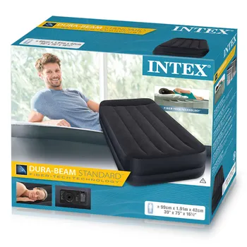 INTEX težko Žarek napihljive vzmetnice zakonsko posteljo eno napihljivih blazin za kampiranje napihljive vzmetnice