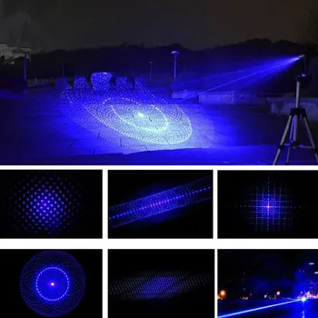 5pcs 303 Star Skp Laser Visoko Zmogljiva naprava, Nastavljiv Fokus modra Lazer Nasvetov, s Star Skp(ne vključuje laser)