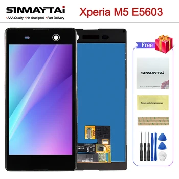 5.0 palčni M5 Zaslonu Za SONY Xperia M5 LCD Zaslon na Dotik Z Okvirjem Za SONY Xperia M5 Dual Display E5603 E5606 E5653 lcd Assemby