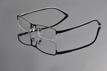 EV Super Slim Tempelj Eye Glasses Pol-Rim Očala Moških Poslovanje, Optični Okvir Za kratkovidnost objektiv Anteojos Marcos OpitcosEV0938