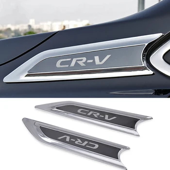2pcs Za Honda 2017 CR-V CRV karoserije Fender Stran Nalepke Chrome Srebro ABS Modno Zunanjost Nalepke za Avtomobile Spremembe