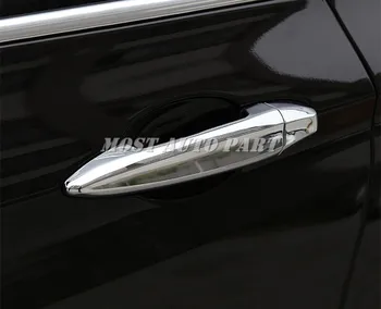 ABS Chrome Vrata Avtomobila Okvir Ročaj Kritje Trim 8pcs Za BMW X1 F48 2016-2019 Avto dodatki notranjost Avtomobila dekoracijo