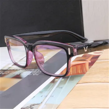 Modni Študent Optika Kvadratnih očala Okvirji za Ženske in Moške PC računalnik očala blue ray preprečevanje leče Retro očala