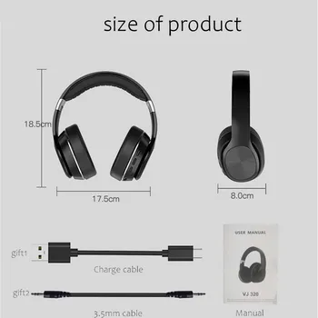 Brezžične Slušalke Bluetooth 5.0 Čelada Telefon HD Mic 8D Stereo Igra Slušalke s TF-card FM AUX 3.5 Hrupa, Zmanjšanje Glasbo, Slušalke