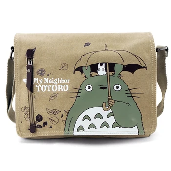 Ženske Platno Messenger Bag Tote Anime Sosed Totoro Vrh-ročaj Torba Zanko Pack Torbici Cosplay Crossbody Vrečke
