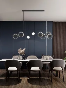 Sodobni LED Restavracija Lestenec dekorativne razsvetljave Nordijska dnevna soba, Jedilna miza Okrogla 33W, 46W Črno Zlato razsvetljave Držalo