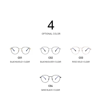 BANMAR Zlitine Proti Modra Svetloba Očal Okvir Ženske Ultralahkih Moški Letnik Recept Očala Retro Optični Okvir Očal 1907