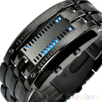 Moški Ženske Luksuzni Zlitine Band Datum Digitalni LED Watch Vojaške Elektronika ročno uro Zapestnica Šport Zapestje Gledati Relojes