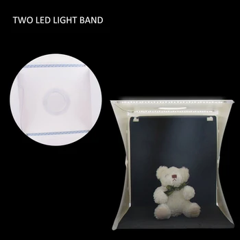 Prenosni Foto Studio, Fotografiranje, Šotor,16 cm Majhen Zložljiv LED Luči Polje Softbox Komplet z 4 Barvami Kulise za Fotografiranje, Bu