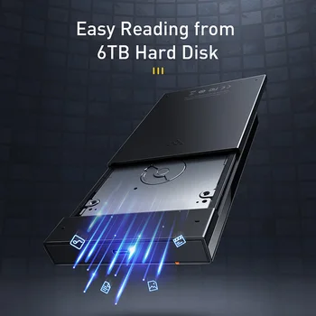 Baseus HDD Primeru 2.5 SATA na USB Adapter za Trdi Disk, Ohišje Za SSD Disk HDD Polje Vtipkajte C Primeru HD Zunanji HDD Docking Station