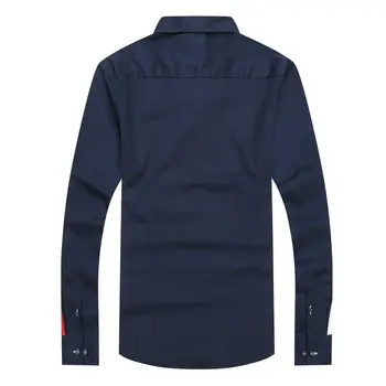 Novo Pomlad 2021 Moških Poslovnih Camisa Obleko srajco Bluzo harmont blaine znižuj bluze Vezenje priložnostne socialne srajce M DO XXL