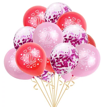 BTRUDI 2 let star balon ostanki bo ustrezala 30pcs 12 baby tuš drugi rojstni dan fant stranka dekoracijo anniversaire balon na helij