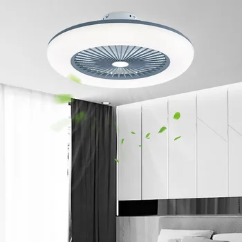 Ultra-Tanek Fan Svetlobe LED Stropni Ventilatorji Svetilko Z app in daljinski upravljalnik, Stropne luči Spalnica Luči Jedilnico Luči AC220V