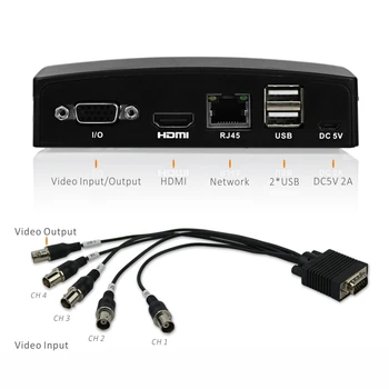 ENSTER 4CH TVI XVI CVI AHD Analogno Omrežje, Digitalni Video Snemalnik 6 v 1 1080P Super Mini DVR XMEYE App TF Kartice USB HDD Snemanje