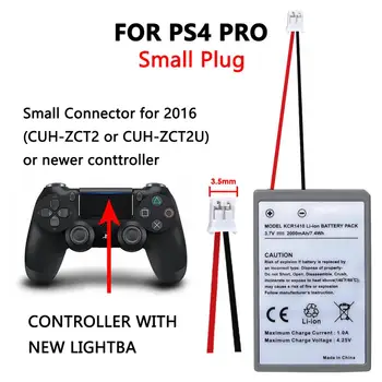 1pcs Baterije Zamenjava za Sony PS4 Pro Slim Bluetooth Dual Shock Krmilnik Druge Generacije CUH-ZCT2 ali CUH-ZCT2U