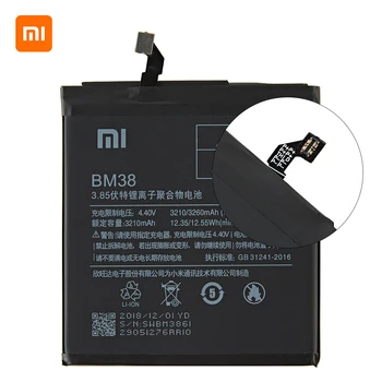 Xiao mi Originalni BM38 3260mAh Baterija Za Xiaomi 4S Mi 4S Mi4S BM38 Visoke Kakovosti Telefon Zamenjava Baterij