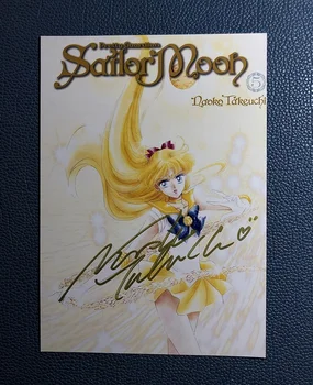 Ročno podpisan Takeuchi Naoko autographed foto Sailor Moon 5*7 J-POP 112019