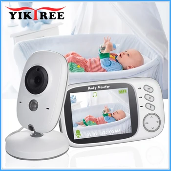 Yiktree 3.2 palčni Brezžični Video Barve Baby Monitor 2 način Govori Otroška Varuška Varnostne Kamere Night Vision Nadzor Temperature