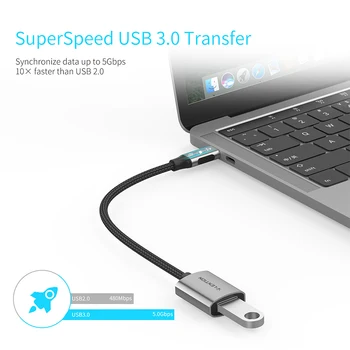 USB C do USB 3.0 Adapter [2-Pack], Strele 3 USB 3.0 Adapter Združljiv MacBook Pro, Novi iPad Pro & Mac Zraka, Površinskih Book2