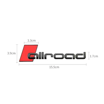 1set 3D Plastiko Logotip Nalepko Za Allroad Z Rdeče Bloka Emblem Značko