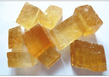 100 g Naravnih zlato kalcita surovega kamna oprema kristalno mineralnih kristalov