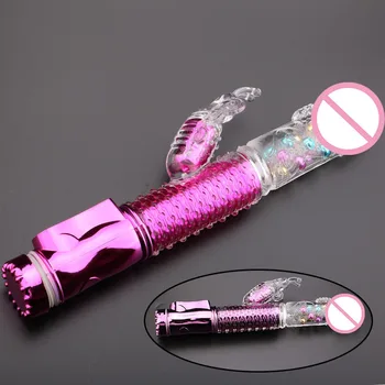 Realističen Dildo G spot Vibrator Thrusting Vaginalne Massager Klitoris stimulator Noge Palice Vklopiti vibriranje av palico Sex Igrače Za Ženske