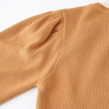 Moda skakalec Jeseni, pozimi Pleteni Pulover Ženske 2020 korejski prevelik ženski puloverji gumb divje plesti pulover puloverju Polno