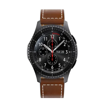 Vroče Usnje watch trak Za Samsung Prestavi S3 22 mm zapestnica zamenjava watchband Za Huawei Watch GT Smart pribor manžeta