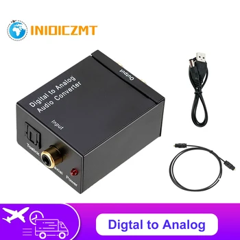 INIOICZMT USB DAC Digitalno Analogni Avdio adapter za Optični Audio Converter RCA L/R Izhod SPDIF Stereo DAC Ojačevalnik