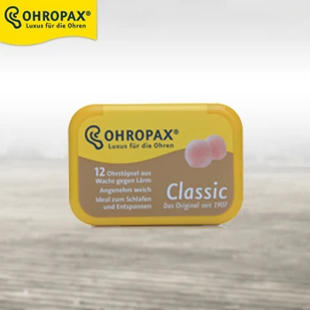 Original Ohropax Classic Wax Čepi Udobno Vosek Ušesni Čepi Traval Spalna Zmanjšanje Hrupa Čepi 6pairs/box