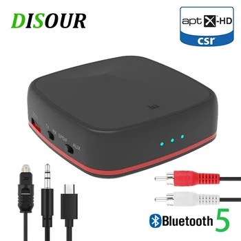 CSR8675 5.0 Bluetooth Audio (zvok Bluetooth Oddajnik Sprejemnik Aptx HD/LL Glasbe Brezžični Adapter RCA/3.5 MM AUX Priključek Nizke zakasnitve Za TV PC Avto