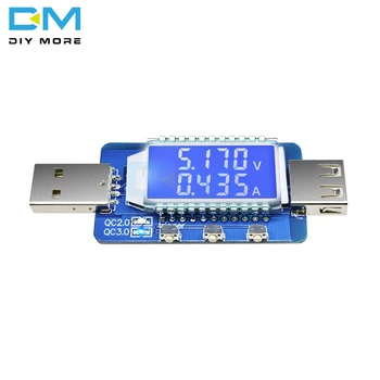 QC2.0 3.0 USB Digitalni LCD Zaslon Elektronski Prevara USB Detektor Voltmeter Ampermeter Napetost Volt Tekoči Meter Sproži Hitro Polnilnik
