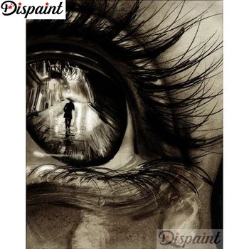 Dispaint Diamond Vezenje DIY Diamond Slikarstvo Navzkrižno Šiv Kit 