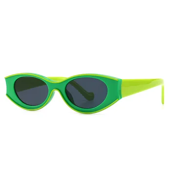 TEENYOUN blagovno Znamko Design Mačka Oči Slog, sončna Očala Za Ženske, Moške Diamond Očala Fishtail Okvir sončna Očala Očala Oculos UV400