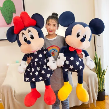 Strip Disney Mickey&Minnie Mouse Plišastih StuffdeToy Lutke 35 cm/45 cm/55 cm Lep Otrok za Novo Leto Darilo