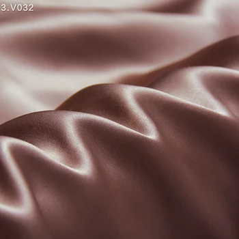 HYSK mulbery svile krep saten tkanina, težka fizična 19 mm resnično čiste svile na Kitajskem vojvodinja navaden rjava meter za obleko/posteljnina