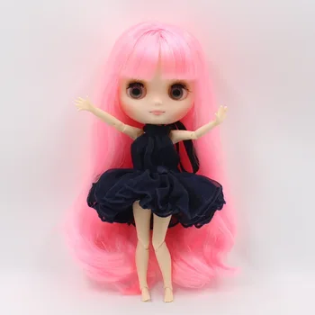 Blyth middie lutka 1/8 20 cm mat motnega obraz skupni organ roza lase z šiška/robu darilo igrača BL