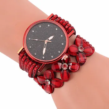 2020 Nov Prihod Fashion Star Watch Korejski Žamet Watchband Okoli Kroga Žensk Ure, Polnega Diamantov Na Debelo