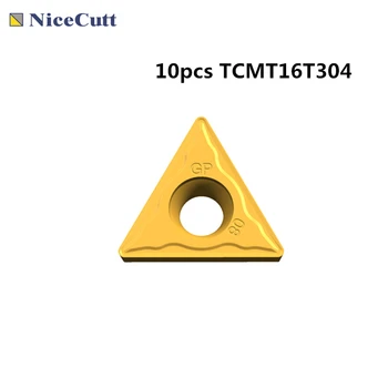 10pcs TCMT16T304 CNC Volframov Karbid Stružnica Obračanja Vstavite Obdelave jekla Rezilo ping