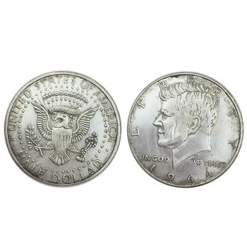 Vroče 1964/1966 Kennedy Pol Dolarja Silver Plated Kopijo Kovancev