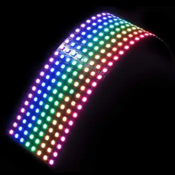 8x32 16x16 Pikslov WS2812 Prilagodljiv Digitalni LED Program Zaslon Zaslon Posamično RGB Prostor 5050 Led Moduli Trakovi