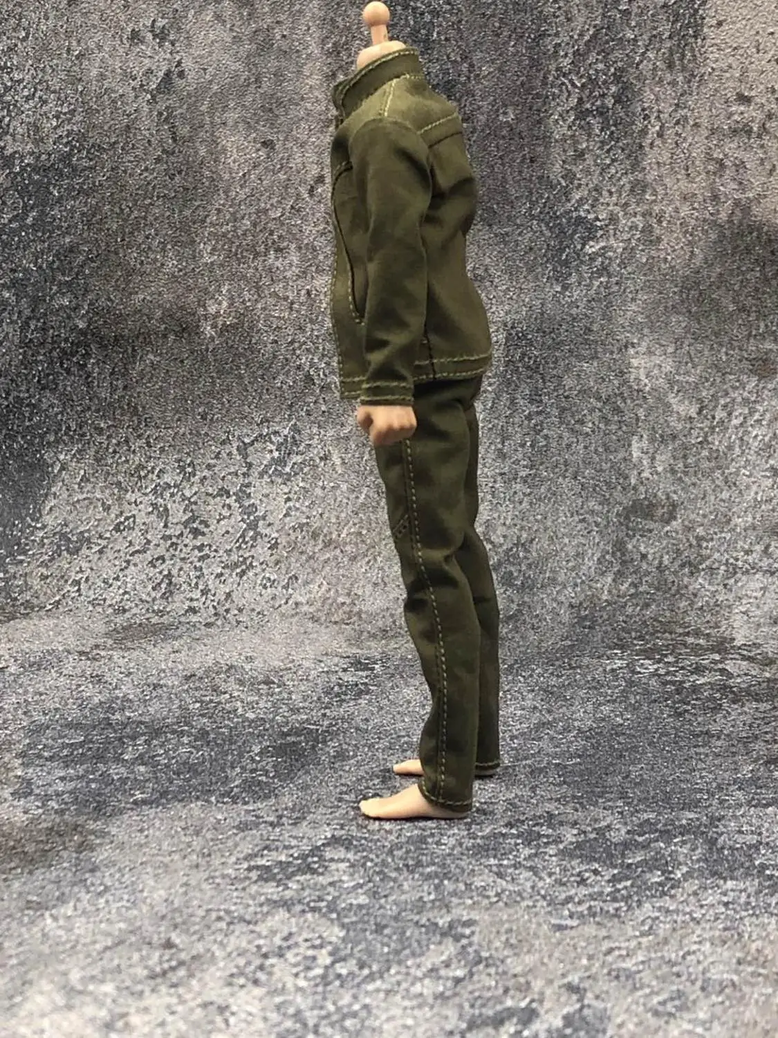 1/12 Vojak men ' s tri-kos jakno in hlače, obleka za 6 inch akcijska figura telo