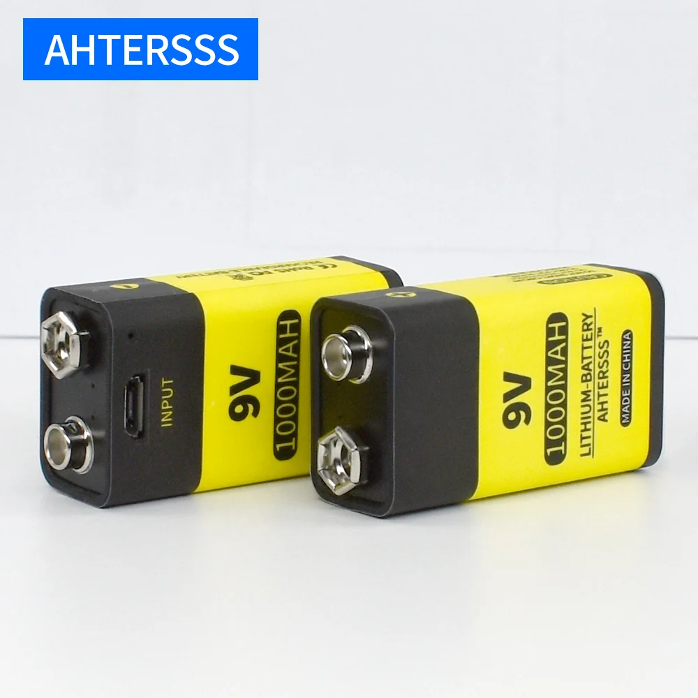 1-16pcs USB 9V 6F22 polnilne baterije 9V 6f22 litij-ionsko baterijo, 1000mAh za multimeter Dima alarm itd baterije